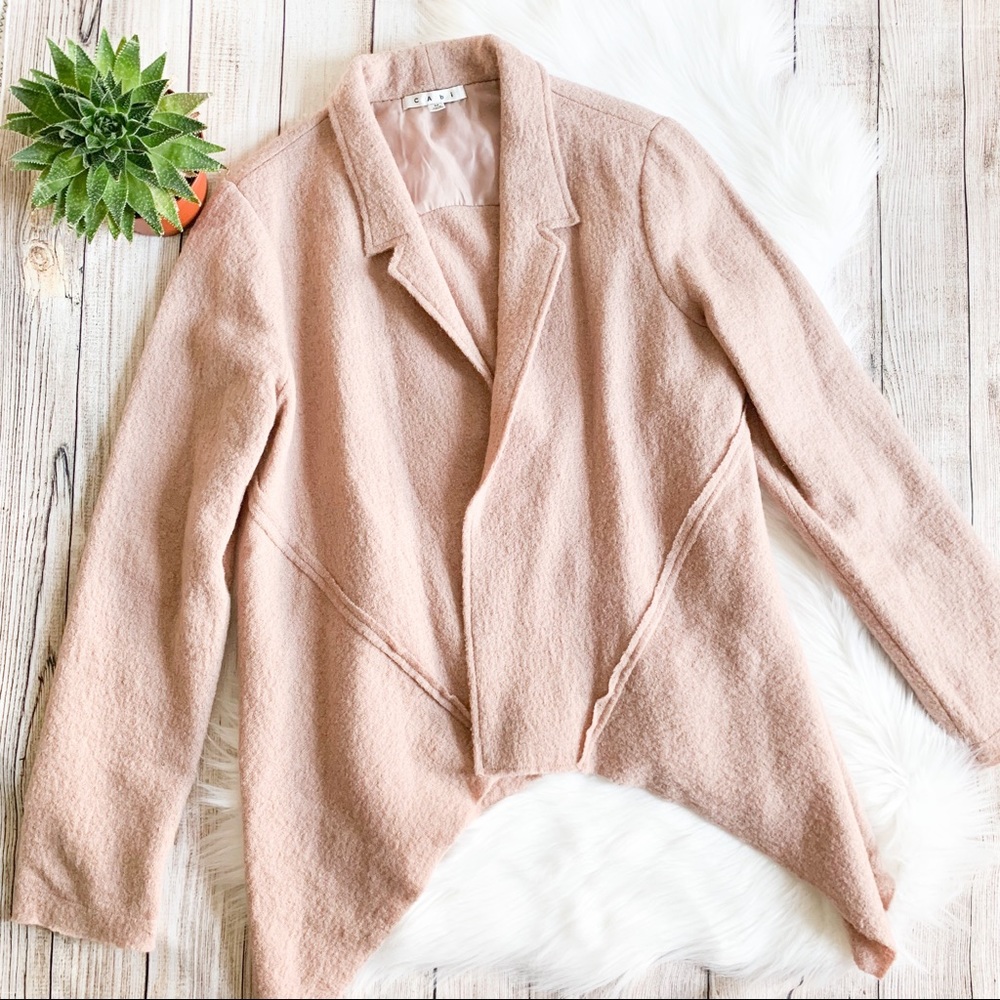 Cabi Blush Valentina Blazer w Shark Bite Hem - Picture 3 of 6